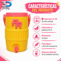 Image 3 of Mini Can de PR 12oz Amarillo y Rosa