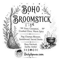 Boho Broomstick-a Rockytop Wax Works exclusive custom houseblend fragrance 