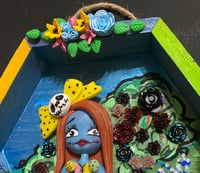 Image 4 of Halloween character in field of wild flowers & roses