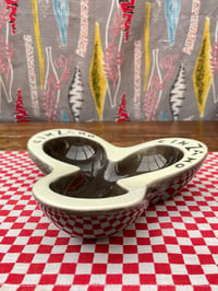 Image 3 of Large Rare Cinzano Black Ashtray, Vintage 1950's/60's