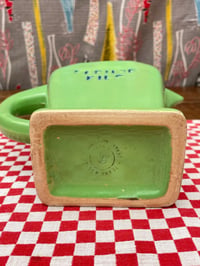 Image 5 of Vintage French Green Pernod 45 Advertising Jug, Rare 1940's Ceramic Barware