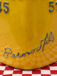 Image 5 of Vintage French Yellow Pernod 45/51 Advertising Jug, 1950's Ceramic Barware