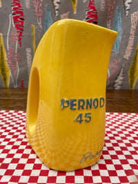 Image 3 of Vintage French Yellow Pernod 45/51 Advertising Jug, 1950's Ceramic Barware