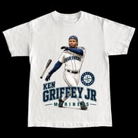 "Ken Griffey Jr" By Culture Classics in White T Shirt 