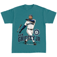 "Ken Griffey Jr" By Culture Classics in Teal T Shirt 