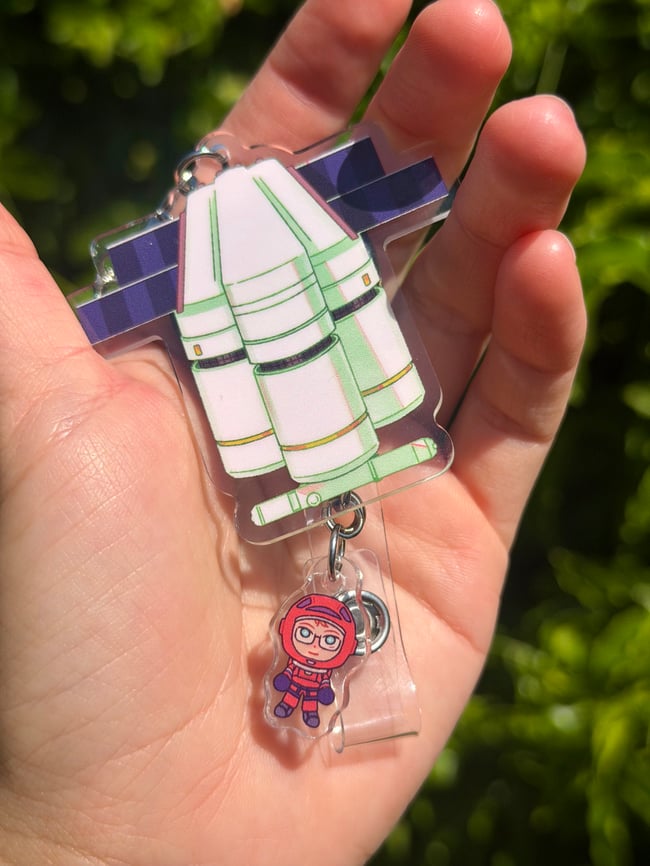 [PHM] Spacewalk Retractable Badge Reel Charm