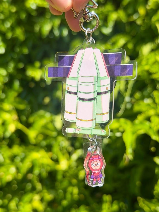 [PHM] Spacewalk Retractable Badge Reel Charm