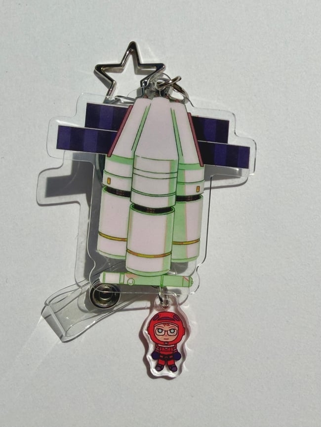 [PHM] Spacewalk Retractable Badge Reel Charm