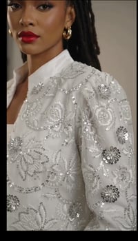 Image 5 of High waisted sequin Jacket 