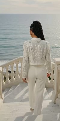 Image 3 of High waisted sequin Jacket 