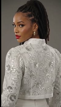 Image 4 of High waisted sequin Jacket 