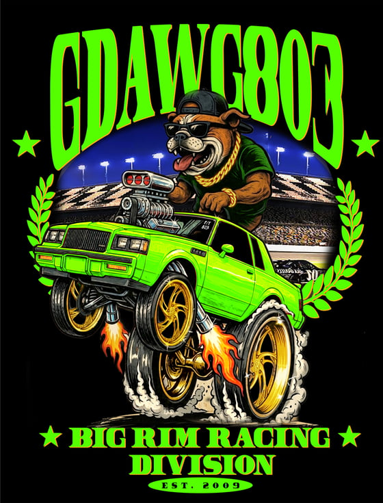 Image of GDawg Green Grand National - Black shirt
