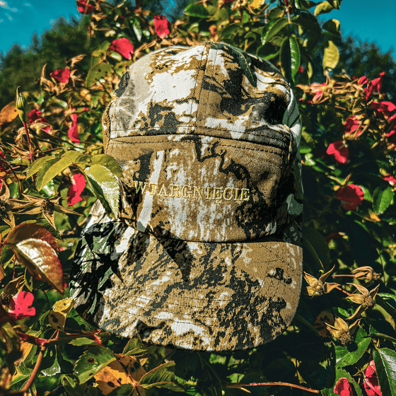 Image of WTARGNIĘCIE Puszcza Camo 5 Panel + WTRG Smiley Keychain