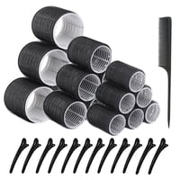 Image 2 of Thermal Volumising Blow Dry Hair Rollers 18 pcs set with clips