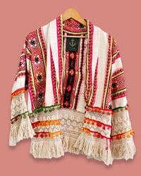 Image 2 of IBIZA BOHO COTTON JACKET – BUNNY – FESTIVAL STYLE