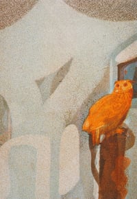 Image 2 of Golden Owl A5 Risograph Print