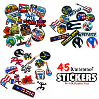 Image 2 of 3 paquetes de Waterproof Stickers PR (45 stickers en total)