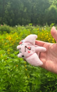 Image 1 of 🍓 Mini Strawberry Crepe Ray Plush Keychain 🍓