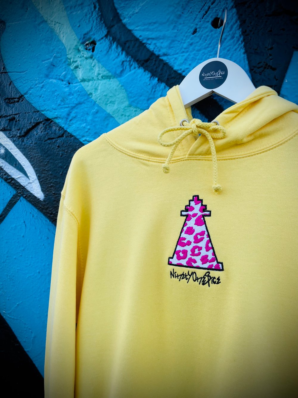 Image of Pastel Yellow Leopard Lighthouse Hoody