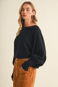 Image 2 of Bateau Neck Dolman Sleeve Pullover - EARLY OCTOBER 