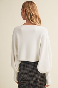 Image 4 of Bateau Neck Dolman Sleeve Pullover - EARLY OCTOBER 