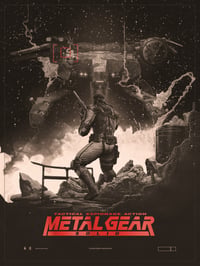 METAL GEAR SOLID 18x24" Metallic Red Regular Art Print - Artist Proof