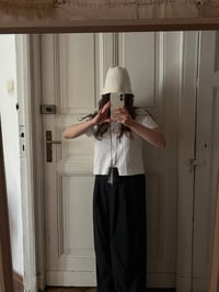 Image 4 of raw linen bucket