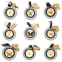 Image 1 of Vintage Bamboo Pressed Butterfly Hanging (Assorted)