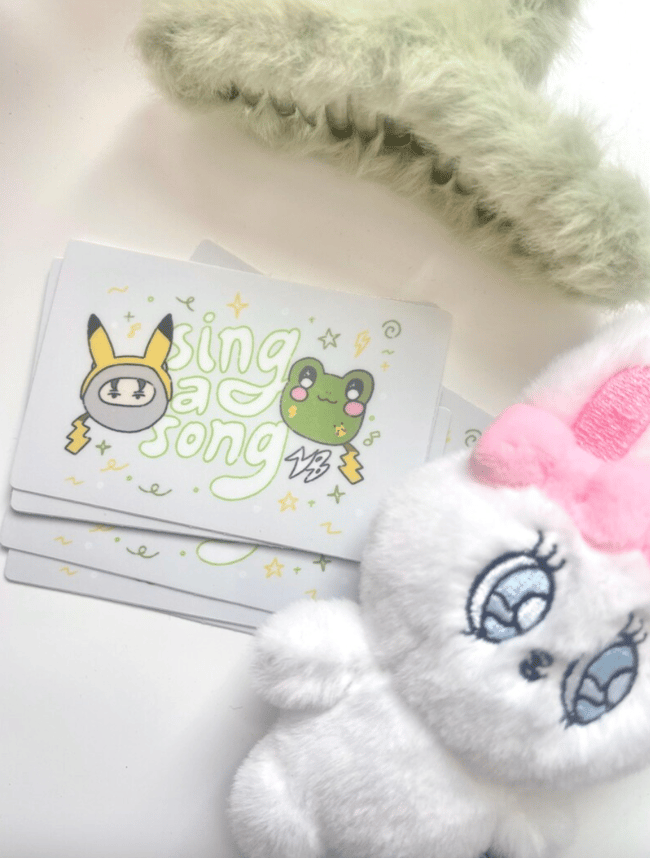 svt v8 singasong vinyl sticker