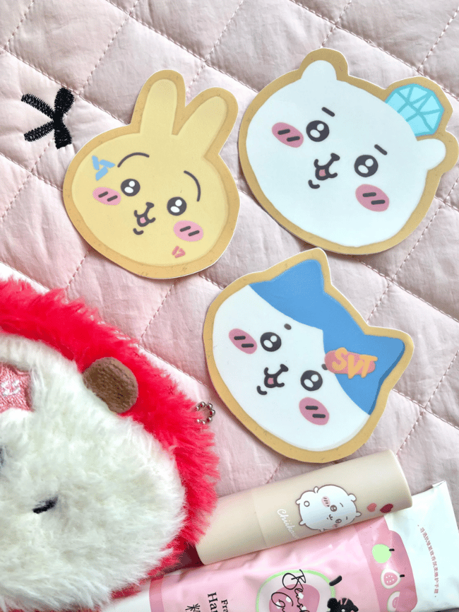 chiikawa cookie svt carats vinyl sticker