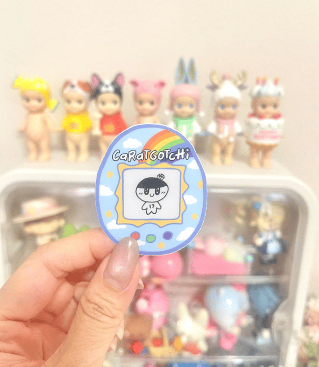 svt caratgotchi vinyl sticker
