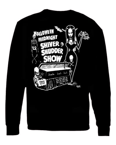 Image of  Preorder - MIDNIGHT SHIVER SHUDDER SHOW- Longlseeve shirt - ships sept 26th