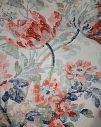 Image 2 of 4 Piece Nook Cushions Set/ties on Single cushion only/Off white/fuchsia/floral