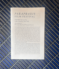 Parapraxis Film Festival Program 