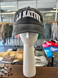Image 1 of LA NATIVE Dad Hat Black Wash 
