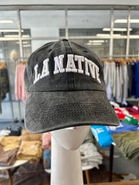 Image 2 of LA NATIVE Dad Hat Black Wash 