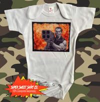 Image 1 of Commando Bodysuit, Arnold, baby shower gift, New Dad, New Mom, Expecting Mom Gift, Gender Neutral...