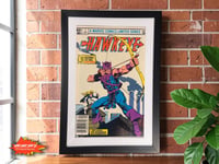 Image 1 of 1983 Vintage Hawkeye #1 Framed Comic | 40+ Year Old Marvel Wall Art | 1st Solo Series Key Issue |...