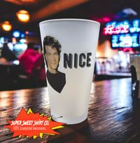 Image 2 of Road House Dalton Be Nice 17oz Pint Beer Mug Glass Bar Man Cave Decor Tavern Pub Patrick Swayze S...