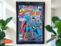 Image 1 of 1985 Vintage World's Finest Comics #320 Framed Comic | Over 40 Year Old DC Wall Art | Superman Ba...