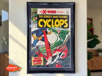 Image 1 of 1968 Vintage Uncanny X-Men #45 Framed Comic | 55+ Year Old Marvel Wall Art | Cyclops Magneto Batt...