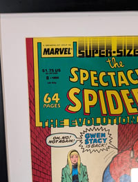 Image 2 of 1988 Vintage Spectacular Spider-Man Annual #8 Framed Comic | Over 35 Year Old Marvel Wall Art | S...