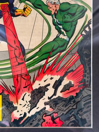 Image 2 of 1968 Vintage Uncanny X-Men #45 Framed Comic | 55+ Year Old Marvel Wall Art | Cyclops Magneto Batt...