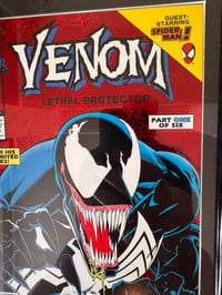 Image 3 of 1993 Vintage Venom: Lethal Protector #1 Red Foil Framed Comic | 30+ Year Old Marvel Wall Art | Ve...