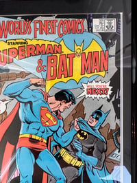 Image 3 of 1985 Vintage World's Finest Comics #320 Framed Comic | Over 40 Year Old DC Wall Art | Superman Ba...