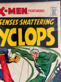 Image 3 of 1968 Vintage Uncanny X-Men #45 Framed Comic | 55+ Year Old Marvel Wall Art | Cyclops Magneto Batt...