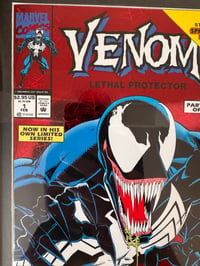 Image 4 of 1993 Vintage Venom: Lethal Protector #1 Red Foil Framed Comic | 30+ Year Old Marvel Wall Art | Ve...