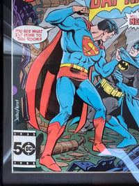Image 4 of 1985 Vintage World's Finest Comics #320 Framed Comic | Over 40 Year Old DC Wall Art | Superman Ba...