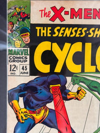 Image 4 of 1968 Vintage Uncanny X-Men #45 Framed Comic | 55+ Year Old Marvel Wall Art | Cyclops Magneto Batt...