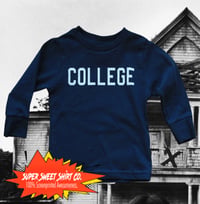 Image 1 of COLLEGE Shirt, Animal House, Toddler Shirt, Toddler Girls Clothes, Toddler Gifts, Toddler Boy Shi...